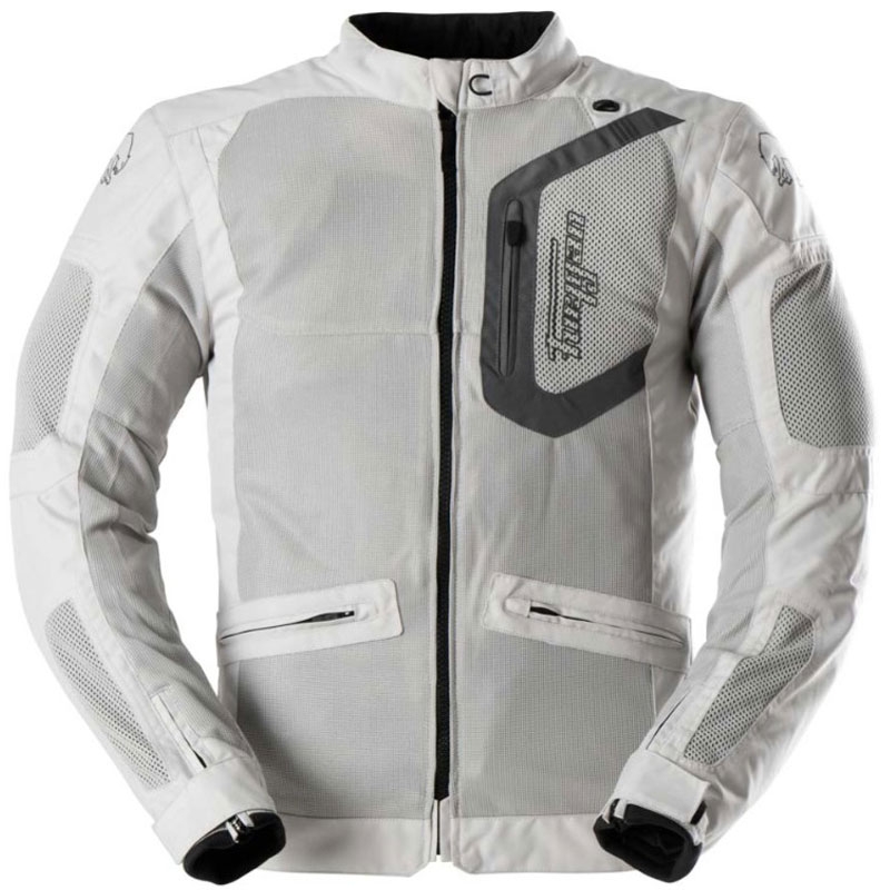 Bunda na motocykel Furygan Aquilon béžovo-sivá