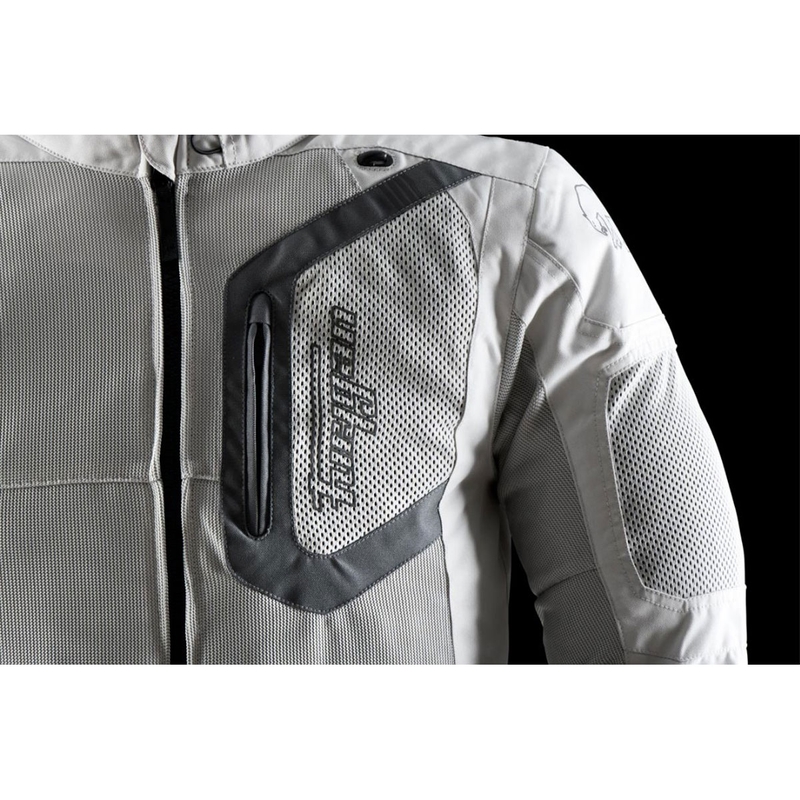 Bunda na motocykel Furygan Aquilon béžovo-sivá