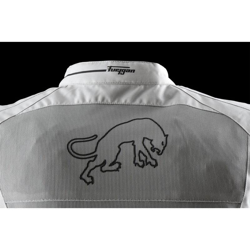 Bunda na motocykel Furygan Aquilon béžovo-sivá