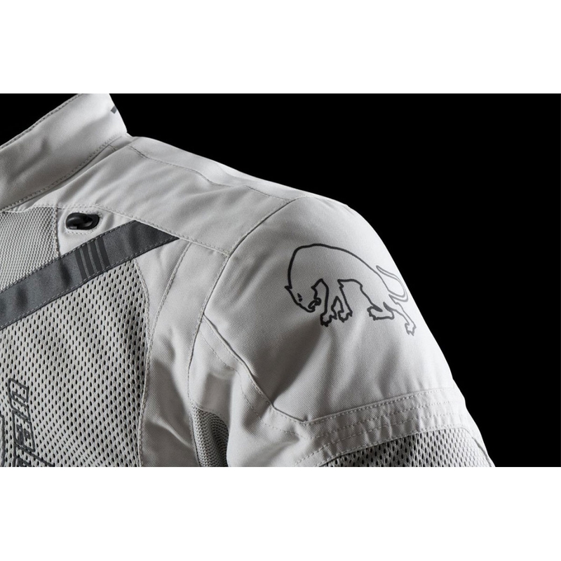 Bunda na motocykel Furygan Aquilon béžovo-sivá