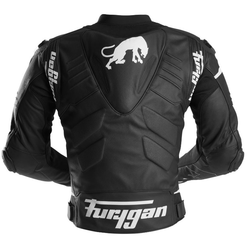 Kožená bunda na motocykel Furygan Sirius čierno-biela