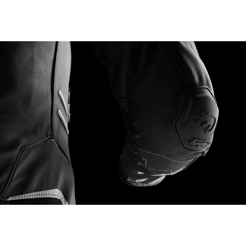 Kožená bunda na motocykel Furygan Sirius čierno-biela