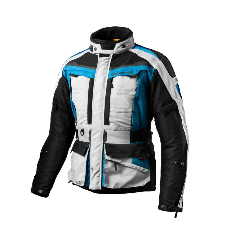 Bunda na motocykel Shima Horizon modro-šedo-čierna výpredaj