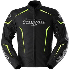 Bunda na motorku Furygan Yori čierno-bielo-fluo žltá