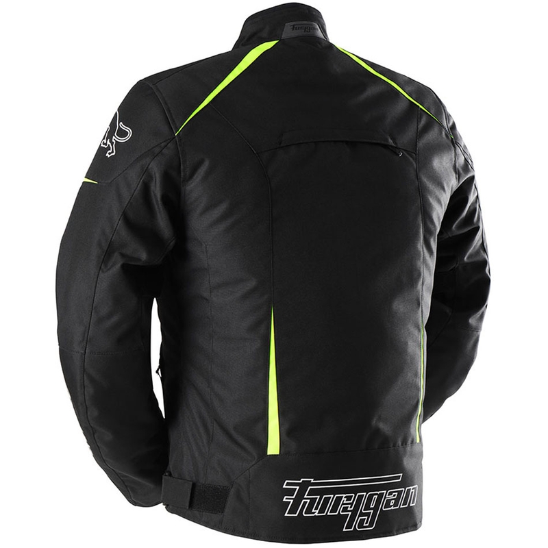 Bunda na motocykel Furygan Yori čierno-bielo-fluorescenčno žltá