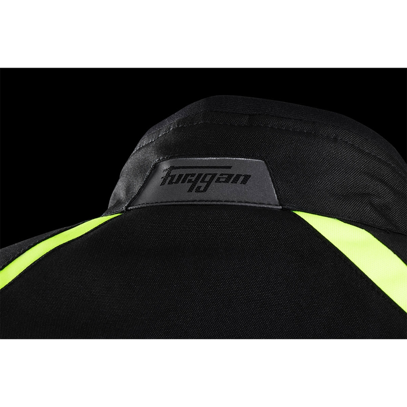 Bunda na motocykel Furygan Yori čierno-bielo-fluorescenčno žltá