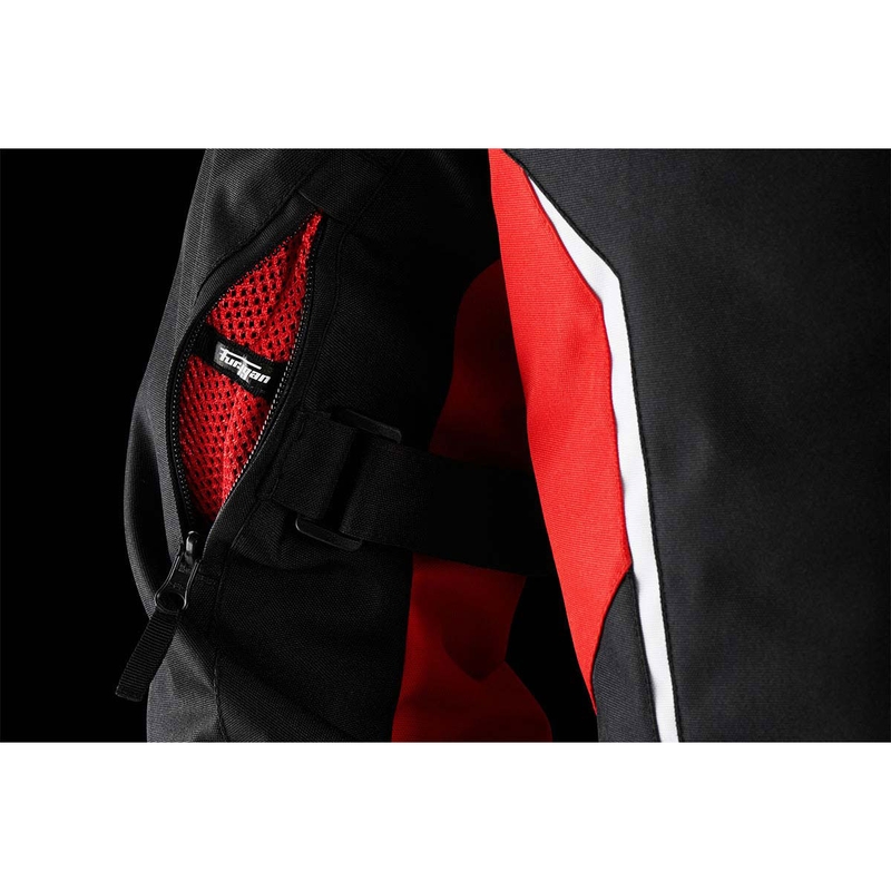 Bunda na motorku Furygan Yori čierno-červeno-biela