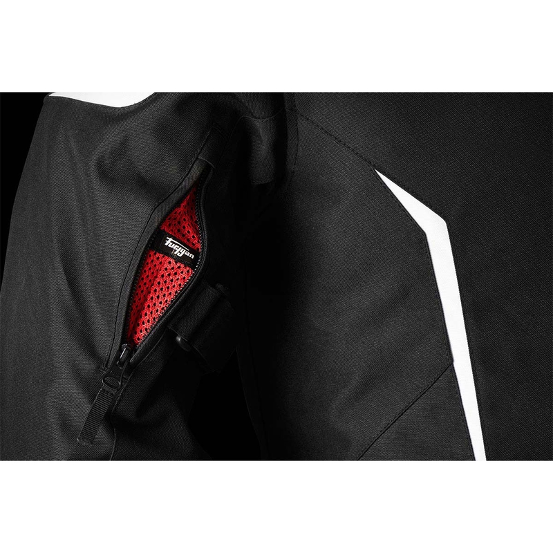 Bunda na motocykel Furygan Yori čierno-biela