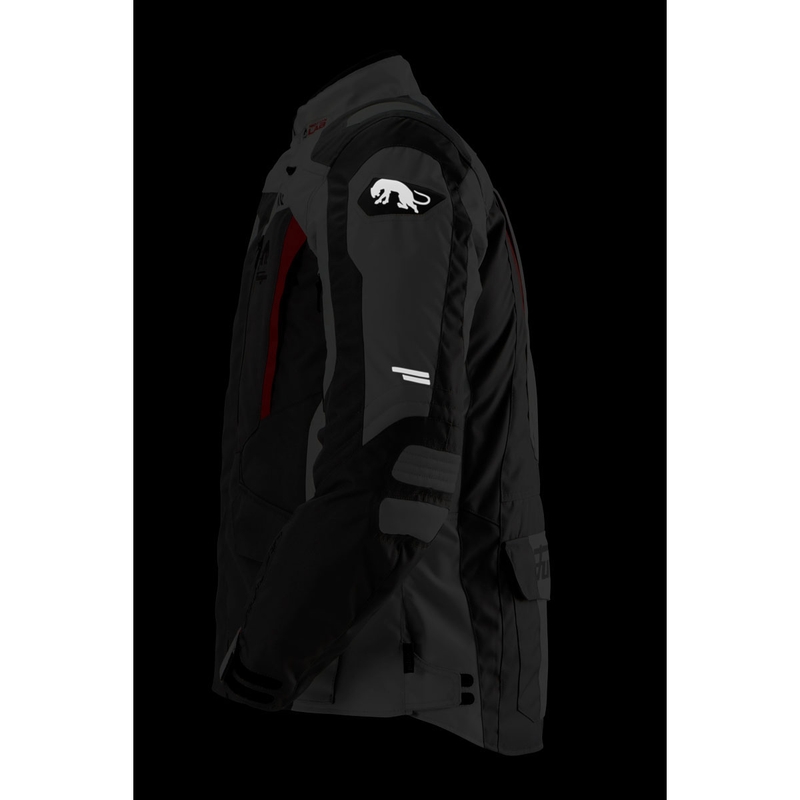 Bunda na motocykel Furygan Apalaches Evo sivo-béžovo-červená