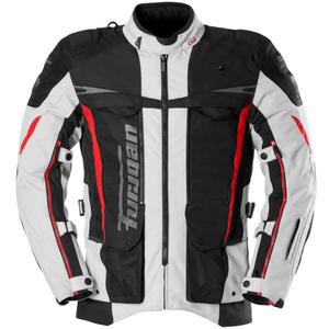 Bunda na motorku Furygan Montroc Kevlar® Primaloft® 3IN1+ čierno-béžovo-červená