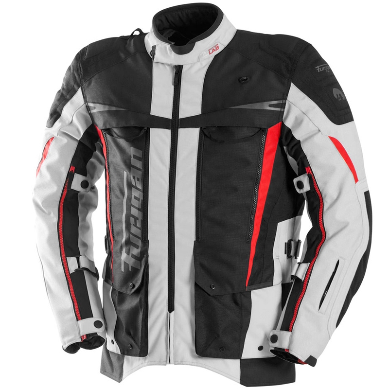 Bunda na motorku Furygan Montroc Kevlar® Primaloft® 3IN1+ čierno-béžovo-červená