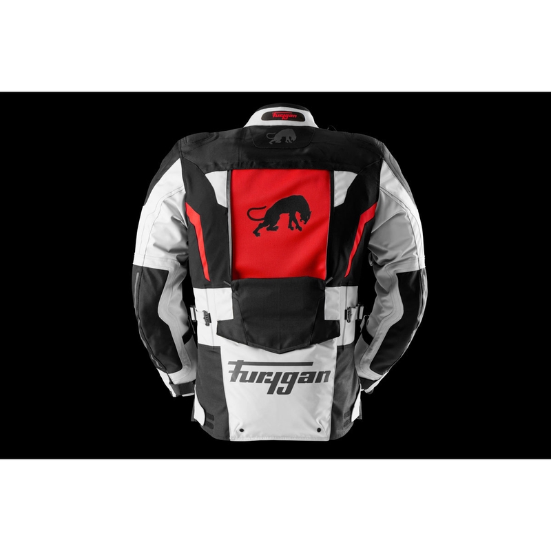 Bunda na motorku Furygan Montroc Kevlar® Primaloft® 3IN1+ čierno-béžovo-červená