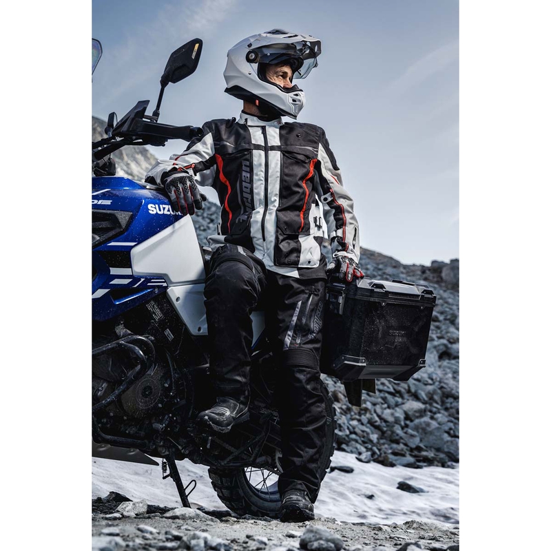 Bunda na motorku Furygan Montroc Kevlar® Primaloft® 3IN1+ čierno-béžovo-červená
