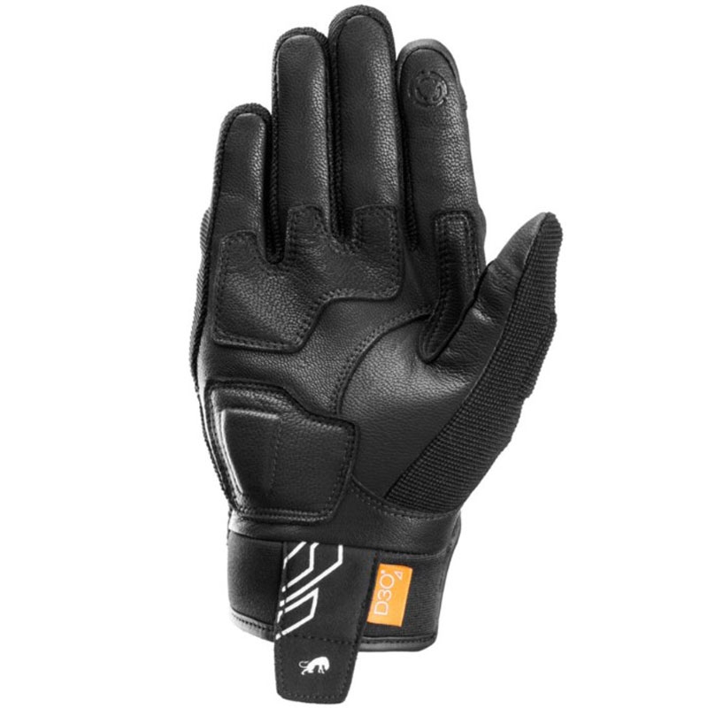 Rukavice na motorku Furygan Jet Neon D3O čierno-biele