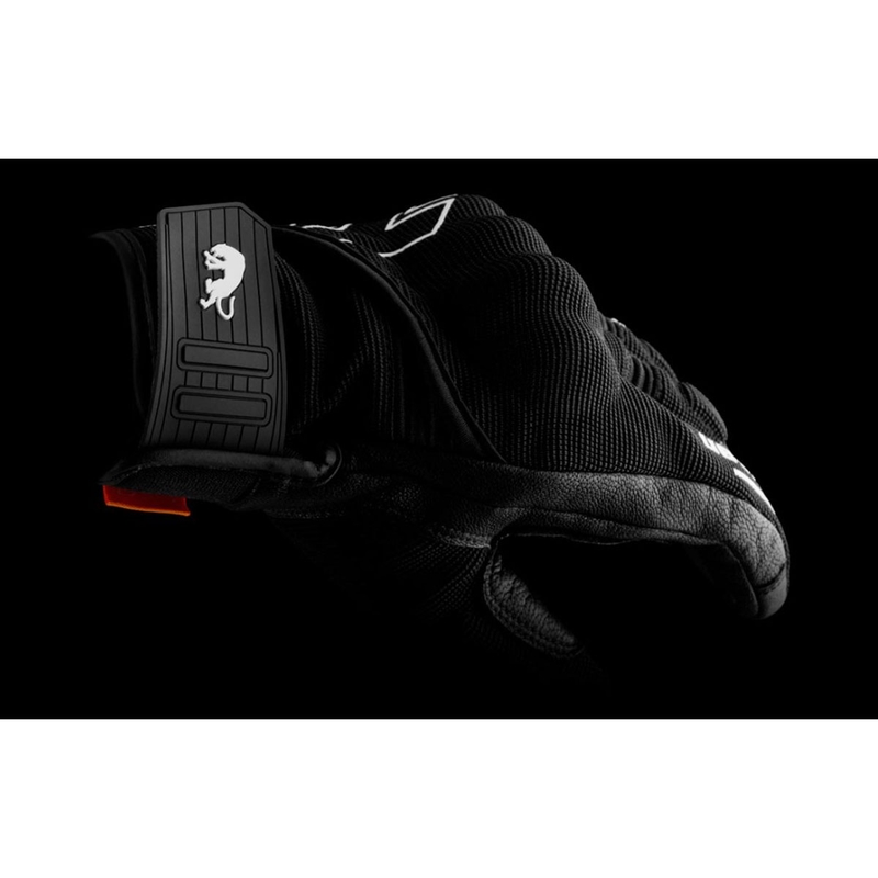 Rukavice na motorku Furygan Jet Neon D3O čierno-biele