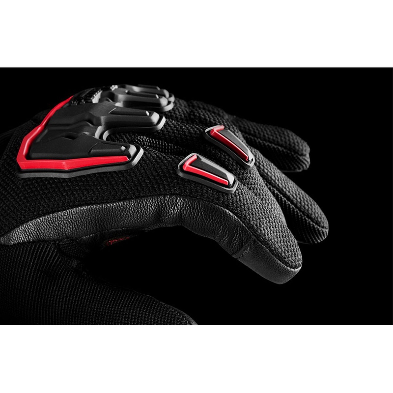 Rukavice na motorku Furygan Shade čierno-červené