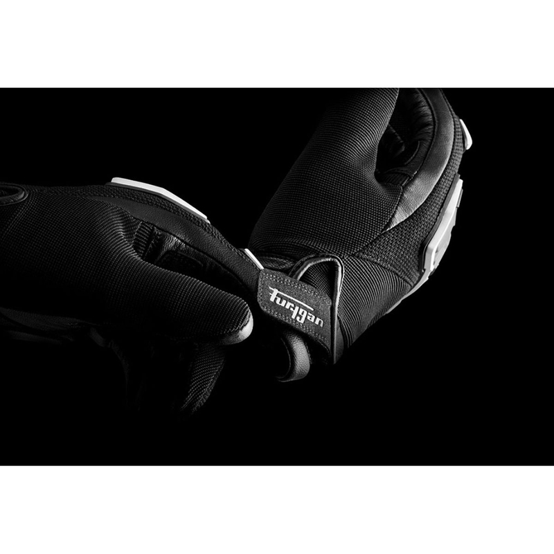 Rukavice na motorku Furygan Shade čierno-biele