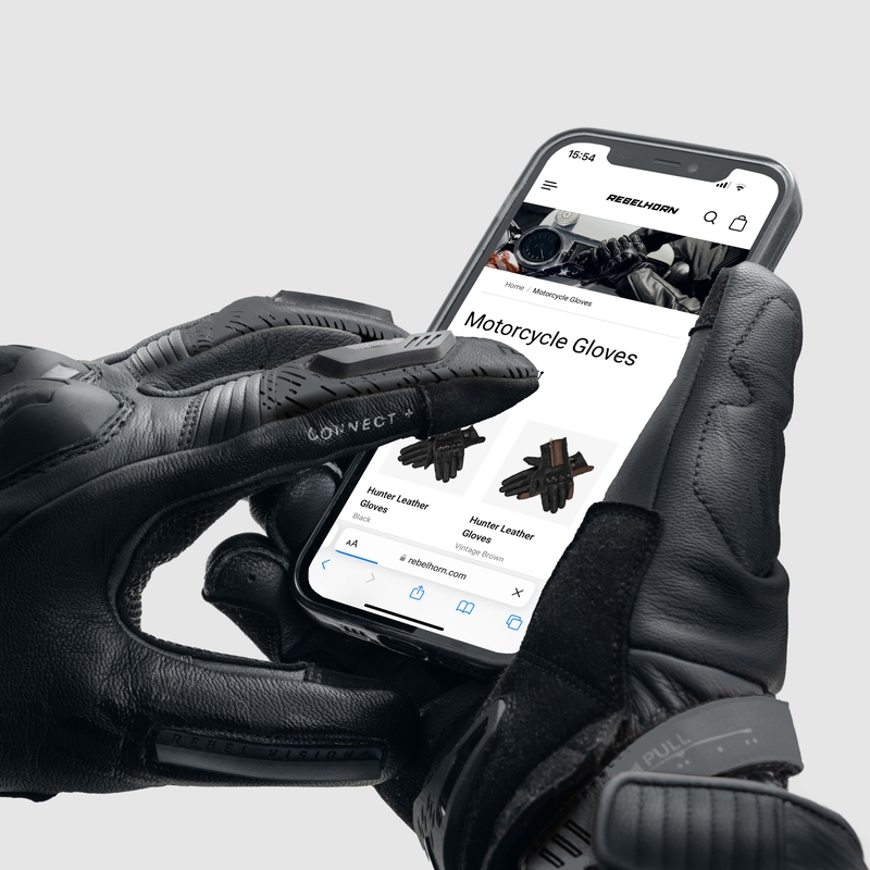 Rukavice na motocykel Rebelhorn Viper čierne