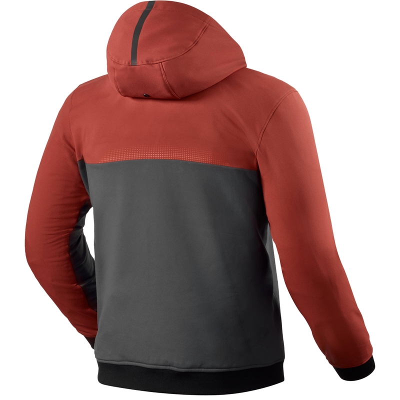 Mikina na motorku Revit Parabolica 2 vínovo-šedá