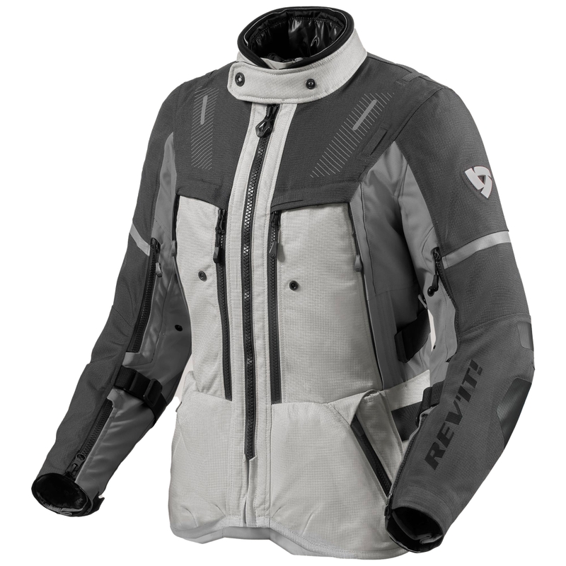 Dámska bunda na motorku Revit Sand 5 H2O strieborno-antracitová