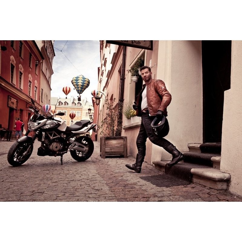 Bunda na motocykel Shima Hunter+ hnedá výpredaj
