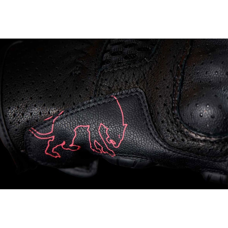 Dámske rukavice na motorku Furygan TD Air Lady čierno-bielo-ružové