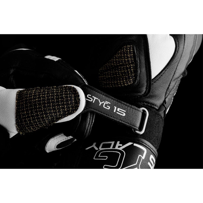 Dámske rukavice na motorku Furygan Styg 15 Lady čierno-biele