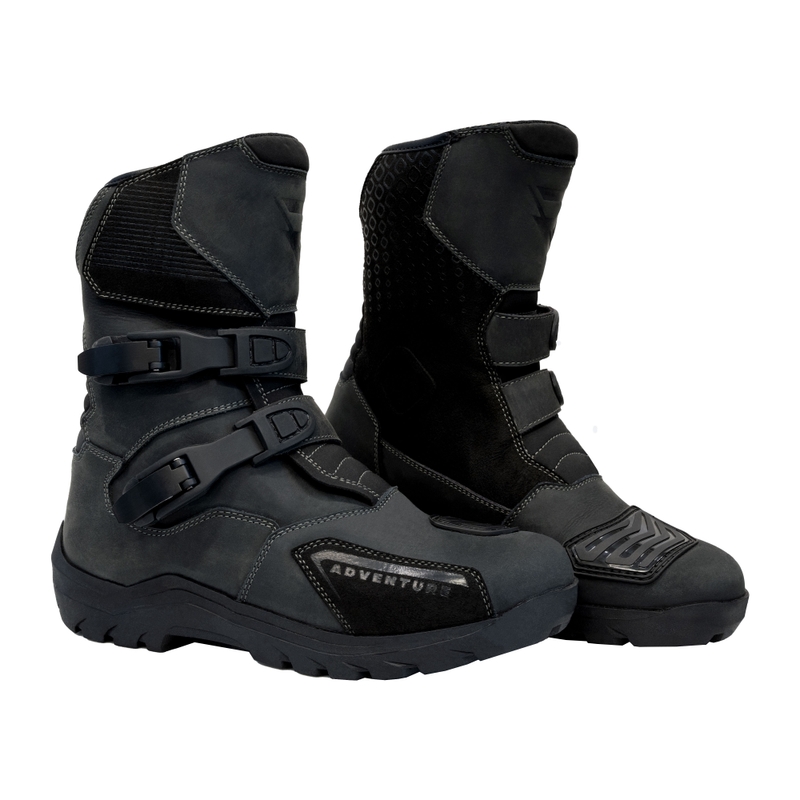 Topánky na motorku Street Racer Adventure Low WP čierne - II. akosť