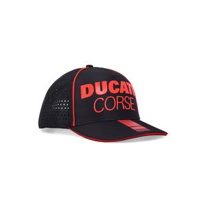 Šiltovka Ducati Laser Performance Midvisor Cap čierno-červená