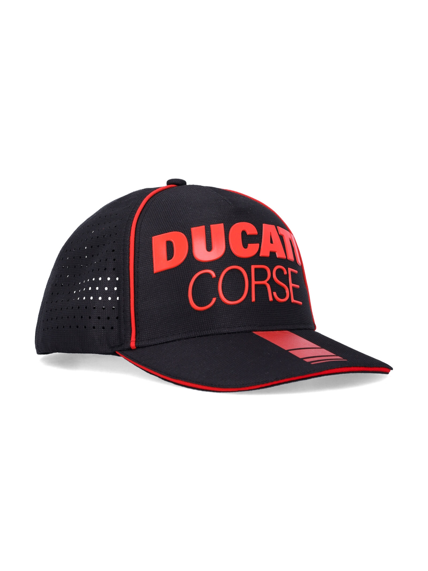 Šiltovka Ducati Laser Performance Midvisor Cap čierno-červená