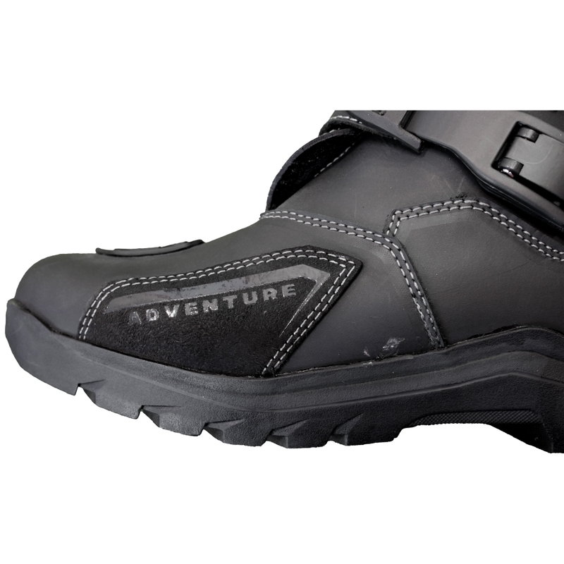 Topánky na motorku Street Racer Adventure Low WP čierne - II. akosť
