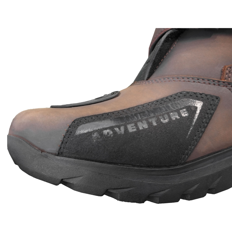 Topánky na motorku Street Racer Adventure Low WP hnedé - II. akosť