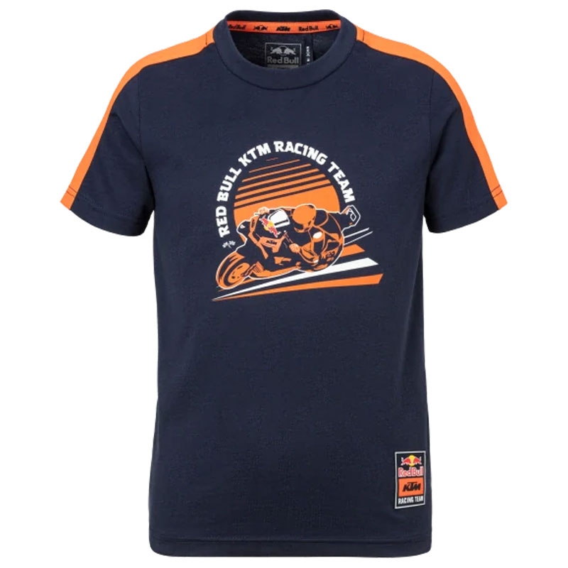 Detské tričko KTM Red Bull Racing Grid modro-oranžové