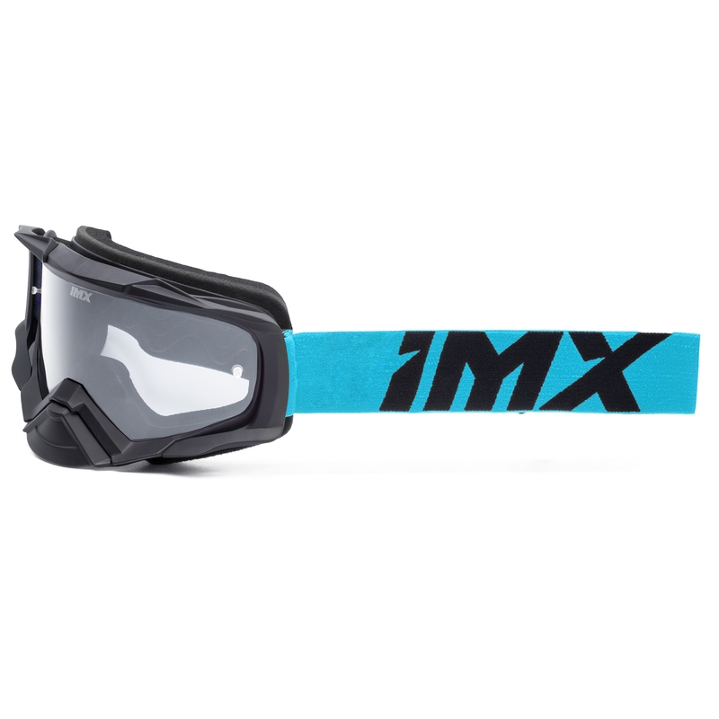 Motokrosové okuliare iMX Dust čierno-modré s čírym plexi