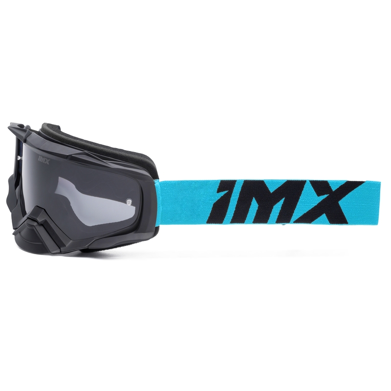 Motokrosové okuliare iMX Dust čierno-modré s čírym plexi