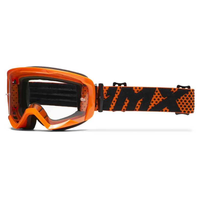 Motokrosové okuliare iMX Endurance Flip oranžové s čírym plexi