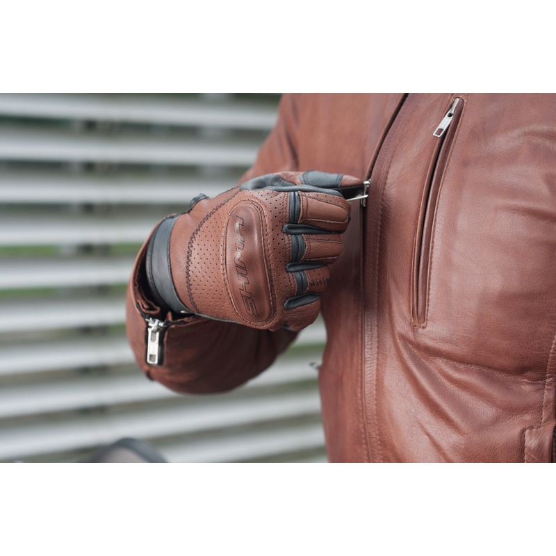 Rukavice Shima Caliber hnedé