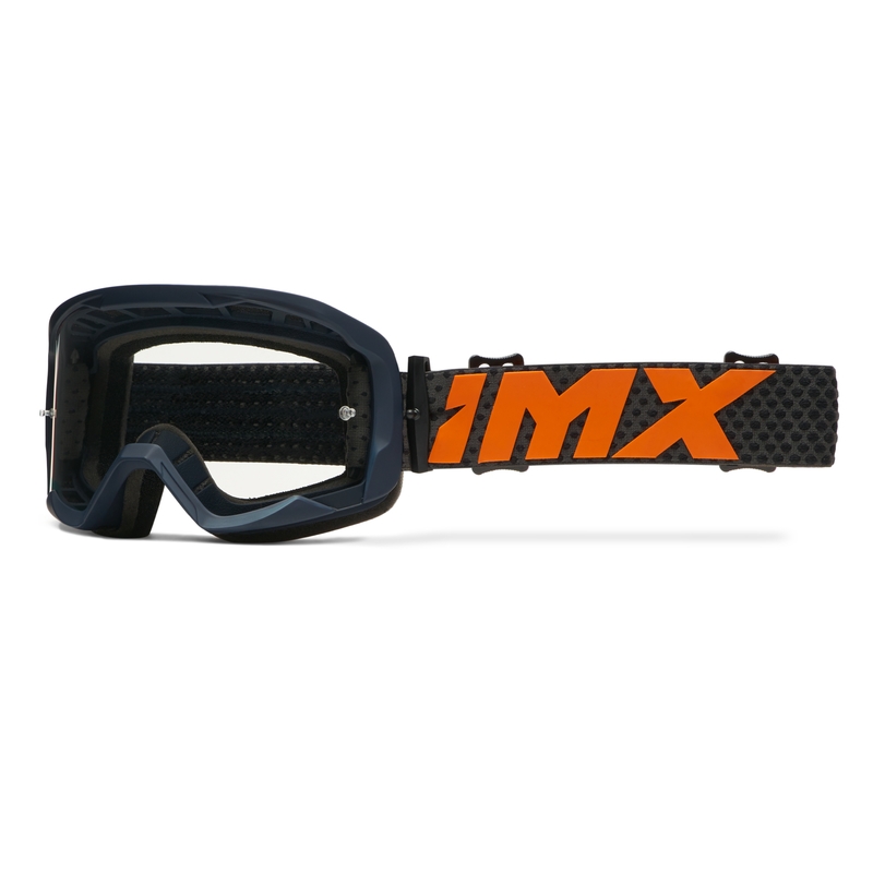 Motokrosové okuliare iMX Endurance Flip modro-oranžové s iridiovým plexi