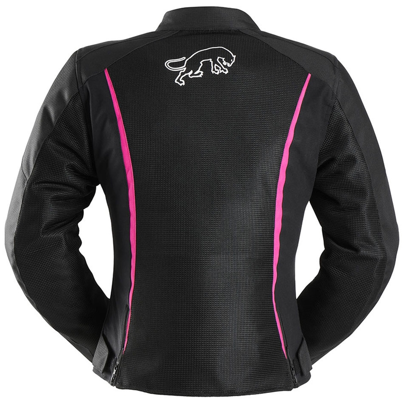 Dámska bunda na motorku Furygan Odessa Vented 3 v 1 čierno-bielo-ružová