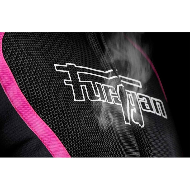 Dámska bunda na motorku Furygan Odessa Vented 3 v 1 čierno-bielo-ružová