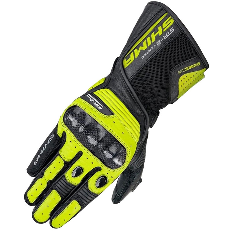 Rukavice na motorku Shima STR-2 Vent fluo žlté