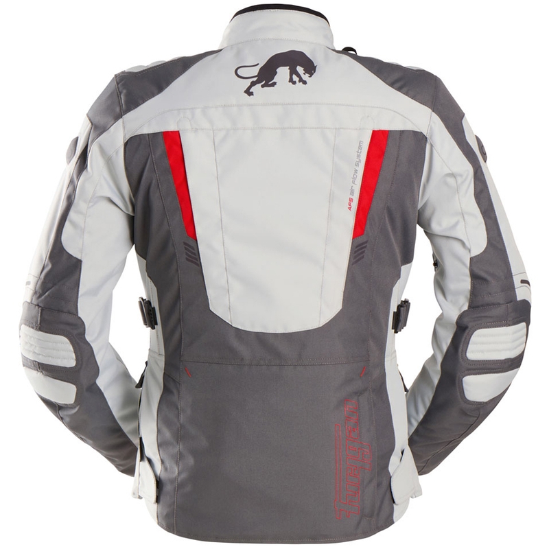 Dámska bunda na motocykel Furygan Apalaches Lady Evo sivo-béžovo-červená