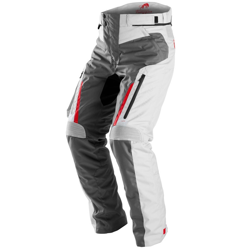 Nohavice na motocykel Furygan Killington sivo-béžovo-červené