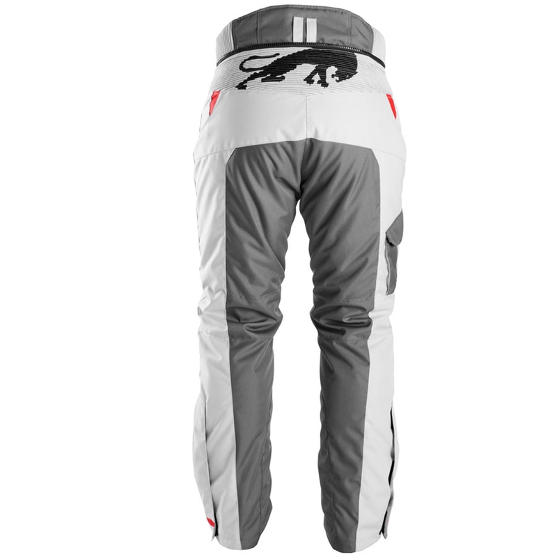 Nohavice na motocykel Furygan Killington sivo-béžovo-červené