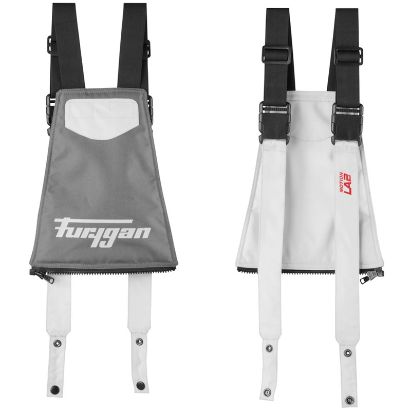 Nohavice na motocykel Furygan Killington sivo-béžovo-červené