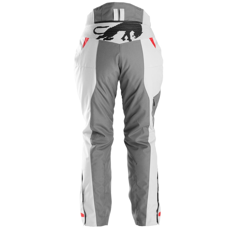 Dámske nohavice na motocykel Furygan Killington Lady sivo-béžovo-červené