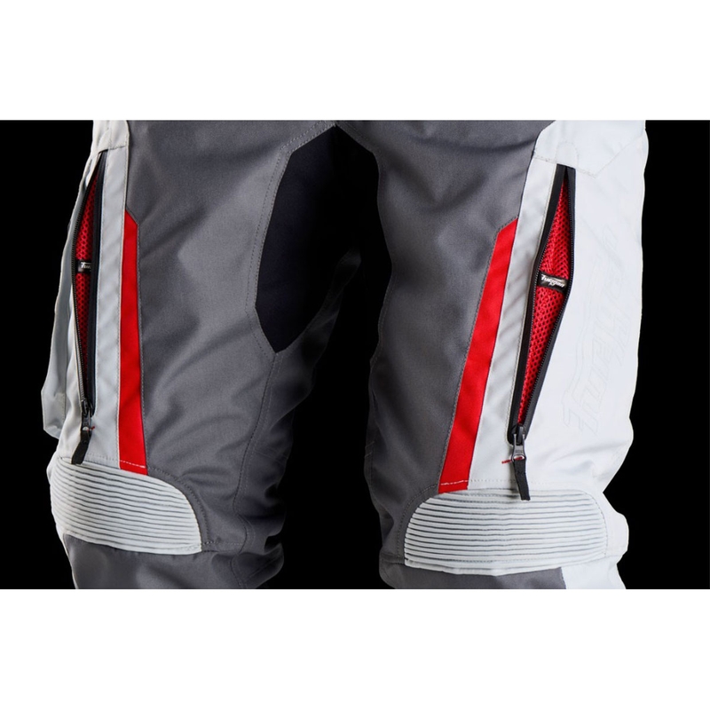 Dámske nohavice na motocykel Furygan Killington Lady sivo-béžovo-červené