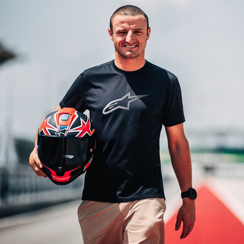Integrálna helma na motorku Alpinestars Supertech R10 limitovaná edícia Jack Miller matná karbón červeno-modro-žlto-biela