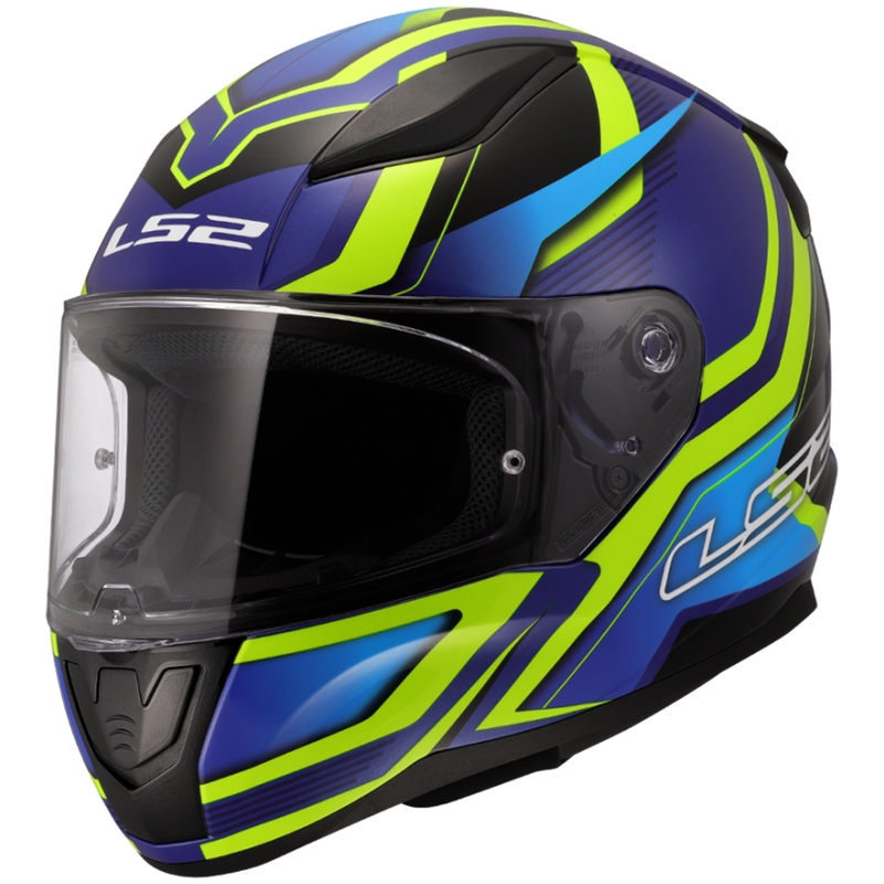 Integrálna helma na motorku LS2 FF353 Rapid II Flitz fluo žlto-modrá