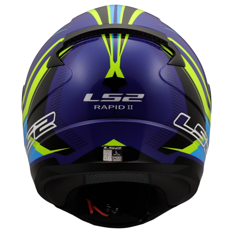 Integrálna helma na motorku LS2 FF353 Rapid II Flitz fluo žlto-modrá